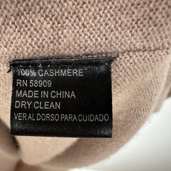 Antonio Melani Cashmere Dress Mockneck Taupe Beige Relaxed Minimalist Small - Picture 5 of 11